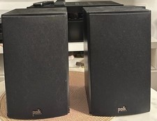 Polk T15 Home Theatre and Music Bookshelf Speaker Black Pair