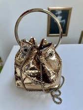 Jimmy Choo Gold Sequin Bon Bon Bag. Brand New. With Dust Bag