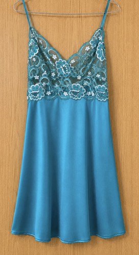 Vintage slip dress with lace - vintage,
