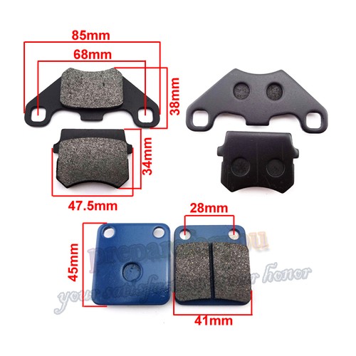 Front rear brake pads for - front,