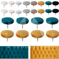Fabric Covered Upholstery Buttons 30L/18m Plush Velvet Bed Sofa Headboard Button