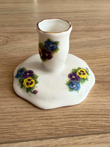 Vintage bone china candlestick