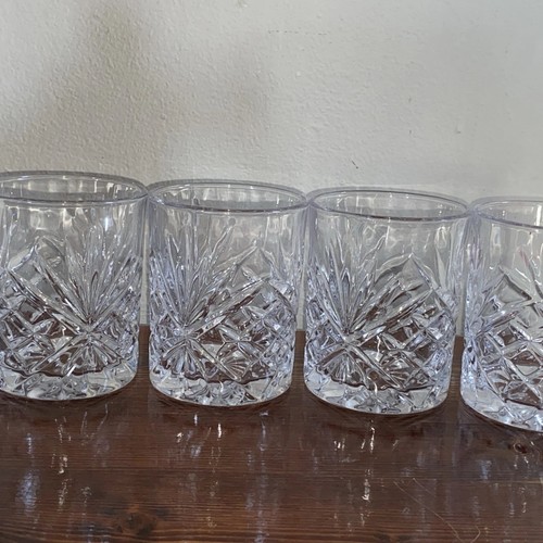 Crystal cut whiskey glasses - whiskey,