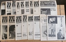 UK Wrestling, Review x 15 (1960s/70s) + Mat Review x 2 (1950s) Fair/Good