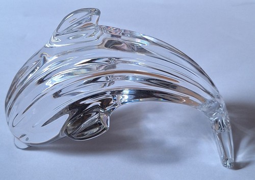 1990 waterford crystal dolphin - waterford,
