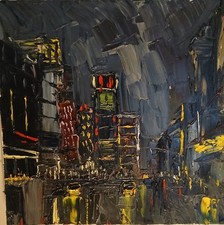 New York by night oil