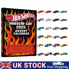 Hot Wheels Muscle Toy Car 2025 Advent Calendar 24 days Toy Car UK