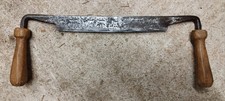 Vintage Isaac Greaves 9 1/8” Drawknife Carpenters Woodworking Old Tool