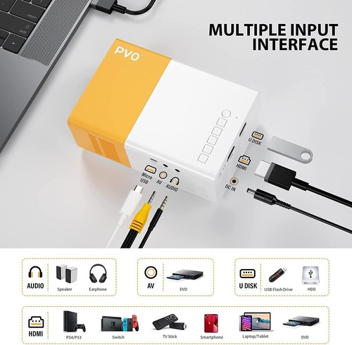 Pvo mini projector portable - pvo,