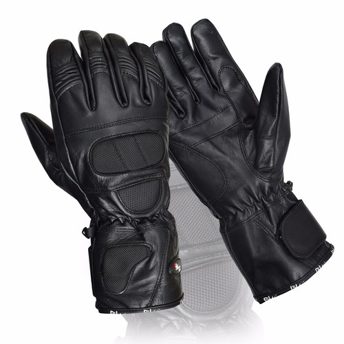 Leather motorcycle gloves - leather,