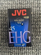 JVC EC-45 EHG High Energy Compact VHS Blank Video Camera Tape - New And Sealed