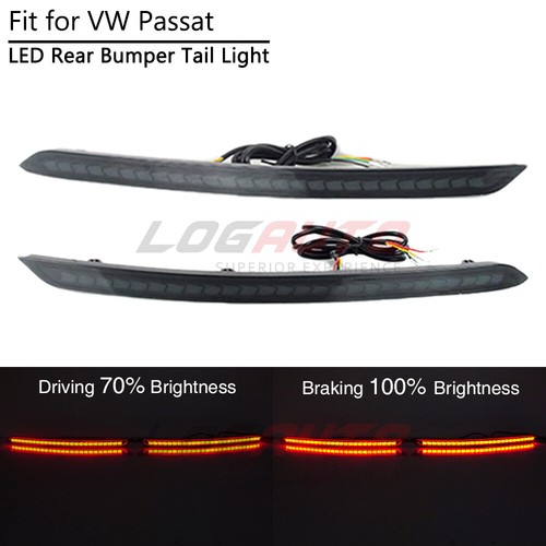 Smoke led rear bumper tail - smoke,