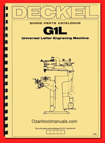 Deckel g1l universal engraver - g1l,