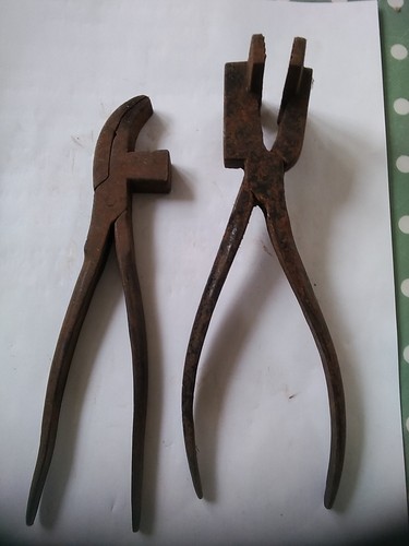 Vintage leather workers - vintage, pliers