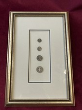 1755-1830 Silver Maundy Money Framed Picture Includes 1d 2d 3d 4d Great Britain