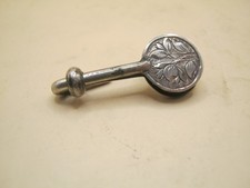 Antique Sterling Silver Napkin Holder / Clip Ornate Circular Design