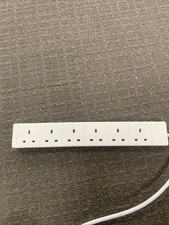 x50 5 Metre Standard 6 Way 13 Amp UK Mains 6 Socket Extension Lead Extra Long