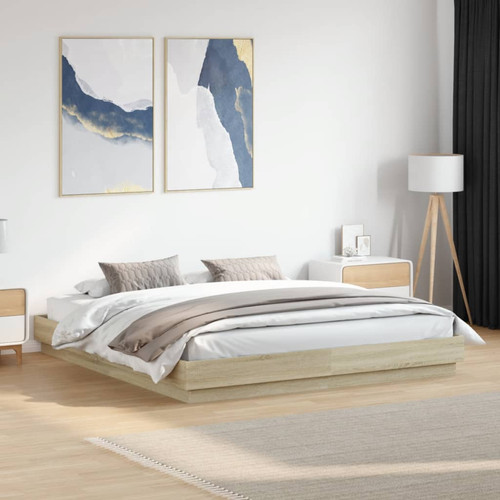 Bed frame sonoma oak - sonoma, super