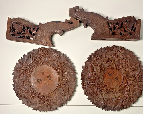 Vintage indian carved wood - vintage,