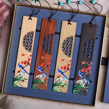 Wooden Art Bookmark Book