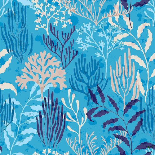 Cotton fabric whale - cotton, hello