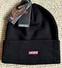 LEVI'S Black Cuff BEANIE RED