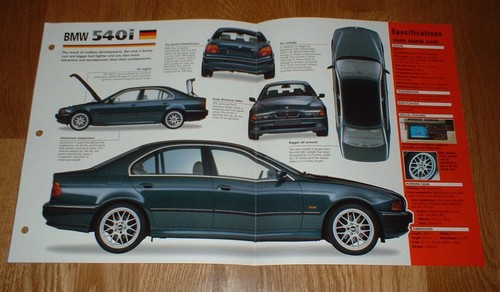 1998 bmw 540i - spec, sheet