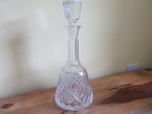 Vintage lead crystal cut - cut, glass
