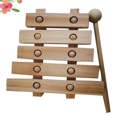 Wooden knocking xylophone toy - xylophone,