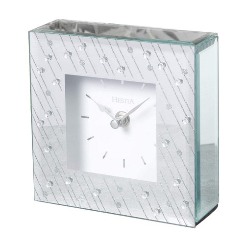 Hestia glass mantel clock - hestia,