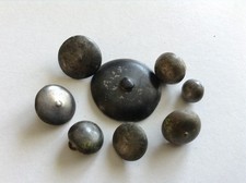Pewter Civil War buttons as
