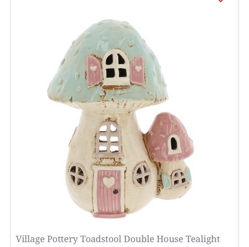Village pottery toadstool tea - pottery,
