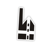 Cornwall Tin Mine Sticker 55mm