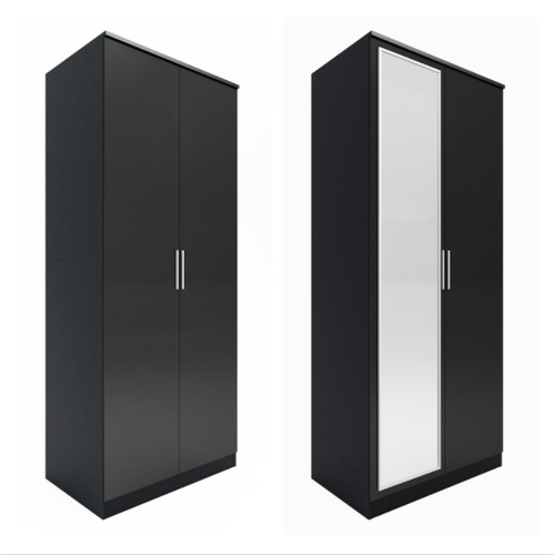 High gloss door black - high, 2