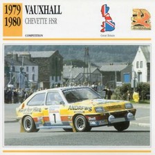 1979-1980 VAUXHALL CHEVETTE HSR Racing Classic Car Photo/Info Maxi Card