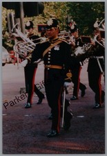 Military Photo Print Unknown British Regiment Band Marching With Instruments