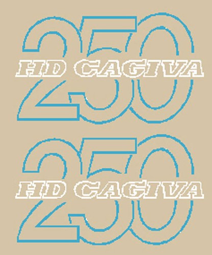 Cagiva 250 stickers tank - cagiva,