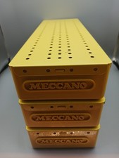 3 x Metal Meccano Storage