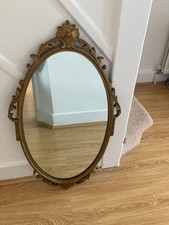 Vintage ornate gold oval - ornate,