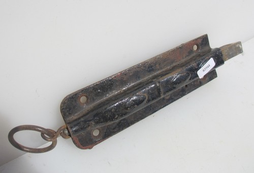 Antique iron sprung door lock - iron,