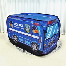 Kiddie Police Bus Car Pop Up Play Tent Kids Boys Girls Indoor Outdoor Playhouse