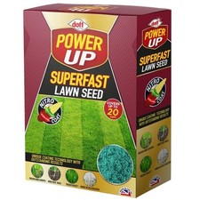 Doff Power Up Green Organic Nitro Coat Grass Growth Feed Fast Acting Seed Size