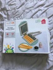 Kids Boys Girls Pretend Play Food Kitchen Wooden Churro Maker Toy Lot Age 3+