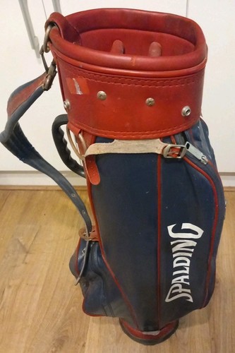 Vintage spalding leather golf - leather,