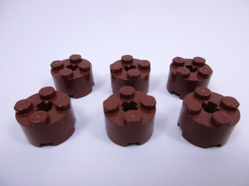 Lego redbrown round brick - redbrown,