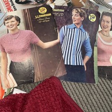 3 Vintage Marriner  knitting