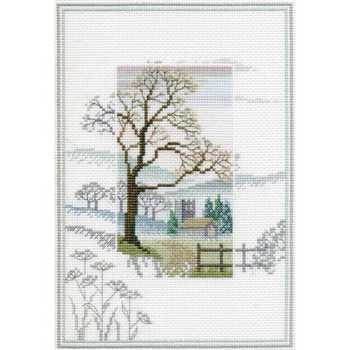 Misty mornings winter tree - misty,