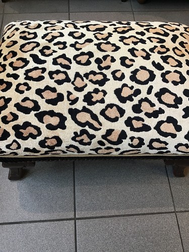 Antique ottoman with new - antique,