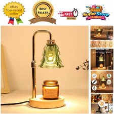 Green glass candle warmer lamp - green,