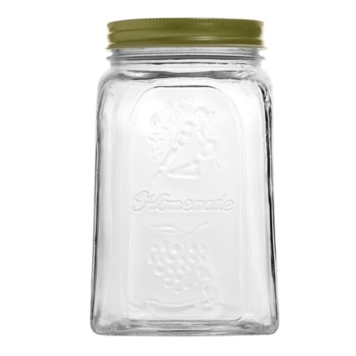Glass storage jar - storage,